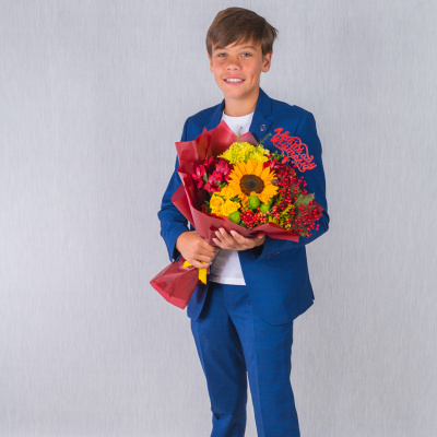 Осенний букет с подсолнухом. N 37965