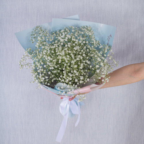 Небольшой букет из белых гипсофил N 35807