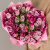 Букет из 25 сиреневых роз Кения и альстромерий N 50543