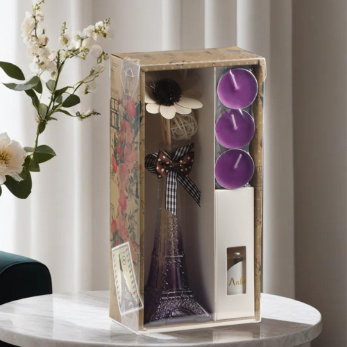 Подарочный набор "Утро в Париже" с аромасвечой, аромамаслом, солью и бомбочками для ванны. N 45009