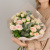 Букет из кустовых пионовидных кремовых роз с эвкалиптом N 50416 Букет из кустовых пионовидных кремовых роз с эвкалиптом N 50416