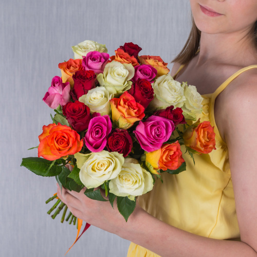 Букет из 25 Роз Кения Микс N 7313