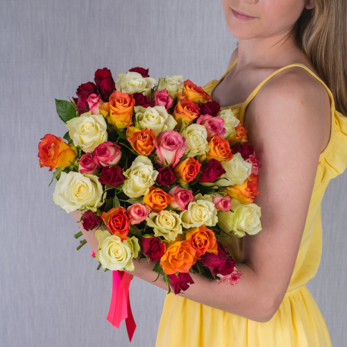 Букет из 51 Розы Кения Микс N 7312