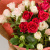 Букет из красных и розовых кустовых роз N 50401-КР