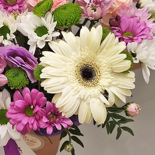 Стаканчик с цветами "Сиреневый закат" N 53036