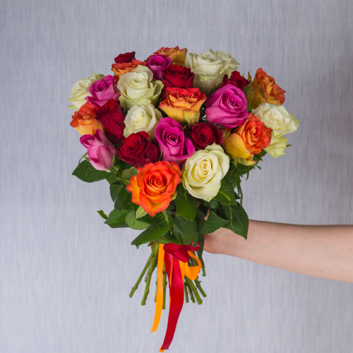 Букет из 25 Роз Кения Микс N 7313