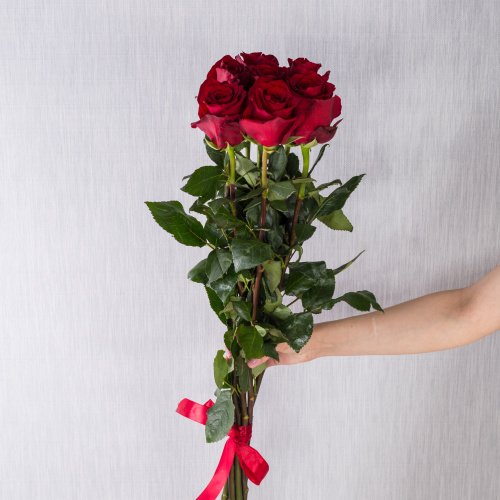 Букет из 7 Красных роз 60 см N 36398
