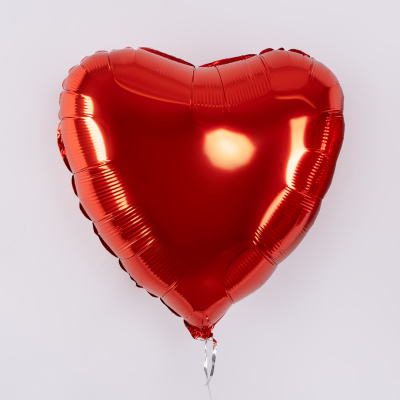 Шар сердце красное с гелием 18" (48 см) N 8144