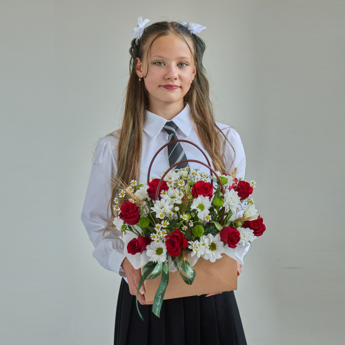 Сумка с хризантемой и розами Кения N 84590