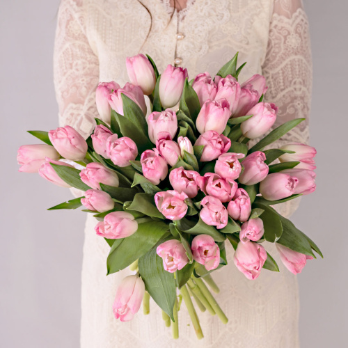 Букет из 41 Тюльпана (нежно-розовый) 59897