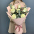 Букет белых роз высоких с эвкалиптом N 76722
