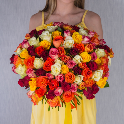 Букет из 101 Розы Кения Микс N 7311