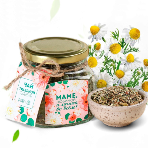 Подарочный набор "Самой чудесной мамочке" чай, чашка, свеча в банке N 67452