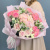 Букет с гортензией и кустовыми розами 71077