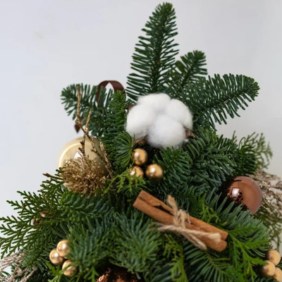 Композиция Ёлка "Ароматная" в металлическом кашпо N91153