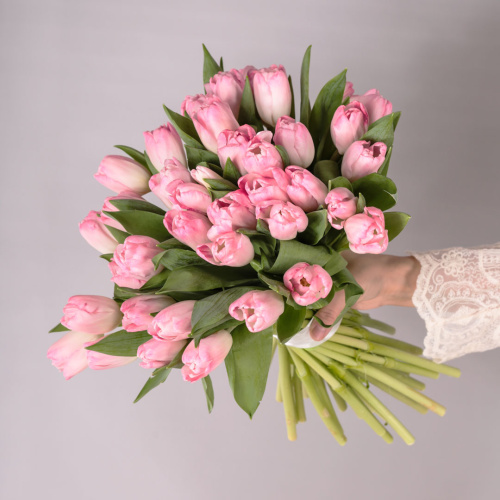 Букет из 41 Тюльпана (нежно-розовый) 59897