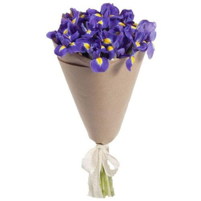 Букет из 15 синих Ирисов 7334 Букет из 15 синих Ирисов 7334